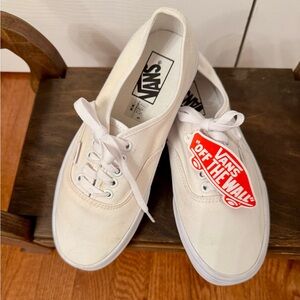 Vans Off-White Canvas Sneakers